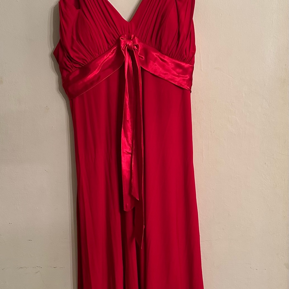 Red cocktail dress